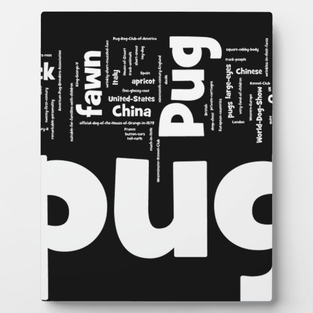 Mops mashup.png fotoplatte (Vorderseite)