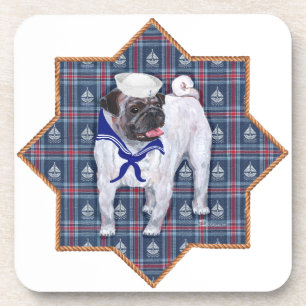 Mops-Matrose Untersetzer