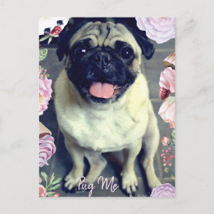 Mops Me - Happy Mops Postkarte