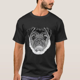 Mops meines Herzens ~ Gesicht ~ Schwarz-weiß Klass T-Shirt