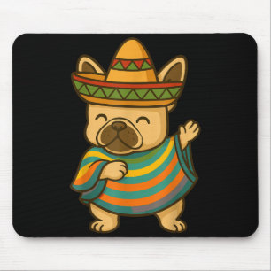 Mops mit Cinco de Mayo-Geste Mousepad