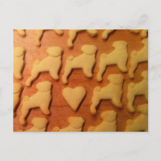 Mops mit Herz. Mops mit Herz Postkarte