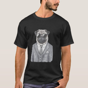 Mops mit Sonnenbrille Hund T-Shirt