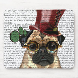 Mops mit Steampunk-Stilspitze Mousepad