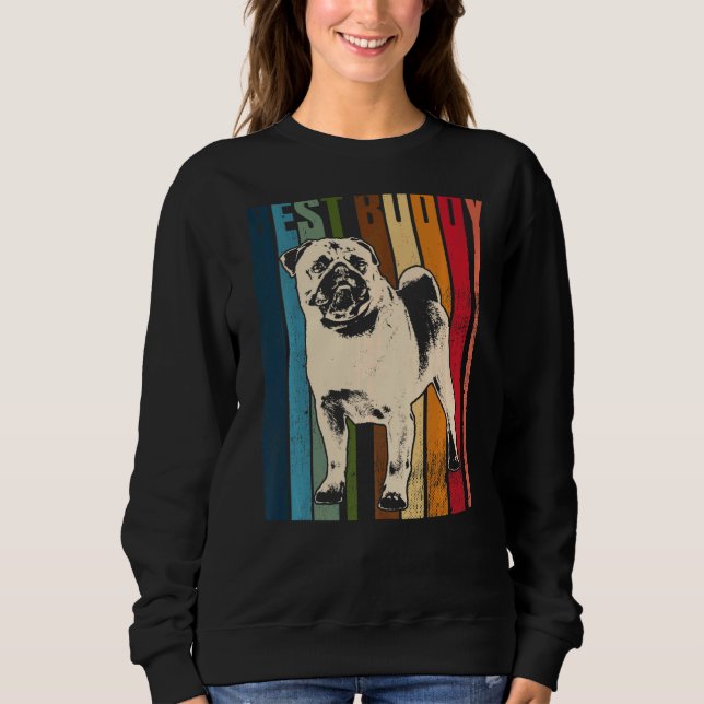 Mops Mops Carlin Dog Rasse 2 Sweatshirt (Vorderseite)