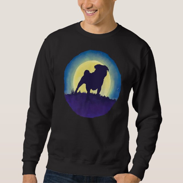 Mops Mops Carlin Dog Rasse 3 Sweatshirt (Vorderseite)