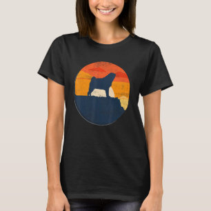 Mops Mops Carlin Hunde Rasse Retro 1 T-Shirt