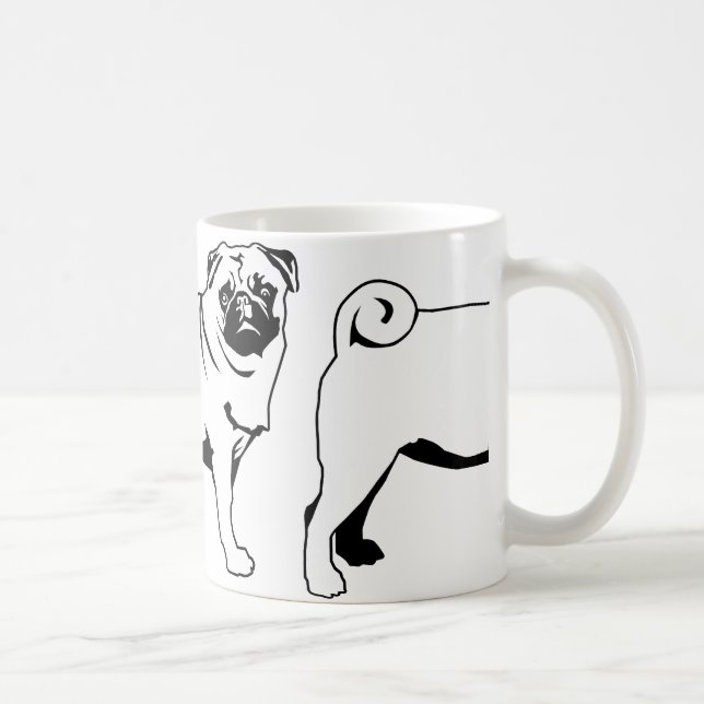 Mops Mops Kaffeetasse (Rechts)