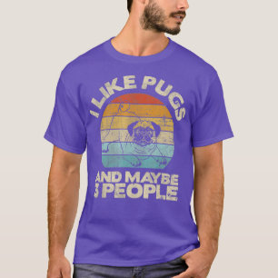 Mops , Mops Lover , Dog Lover Geschenk, Retro Mops T-Shirt