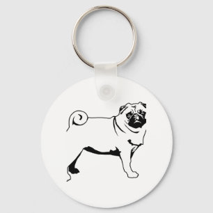 Mops Mops Schlüsselanhänger