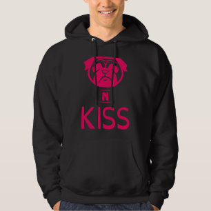 Mops! Mops und Kiss - Hundeküsse - xoxoxo - Puglov Hoodie