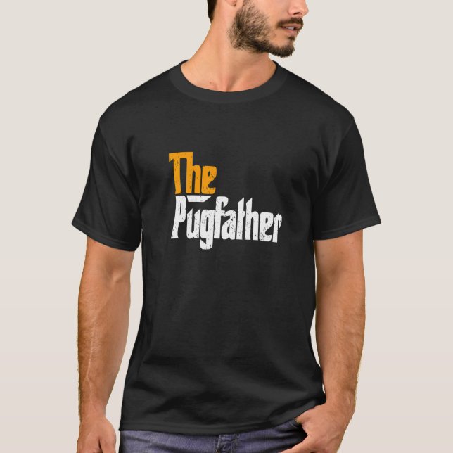 Mops Mops-Vater T-Shirt (Vorderseite)