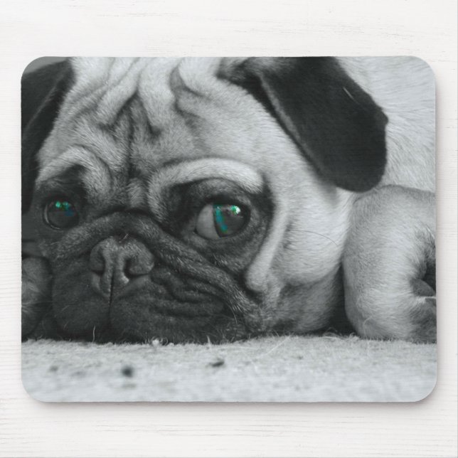 Mops mousepad "Breena " (Vorne)