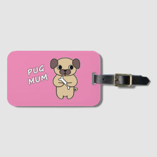 MOPS MUM - Rosa Gepäckanhänger