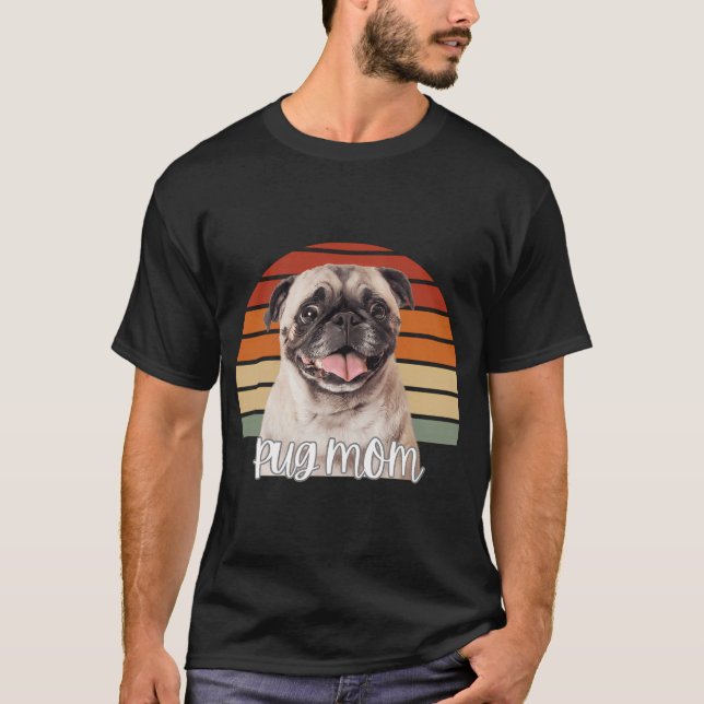 Mops-Mutter T-Shirt (Vorderseite)