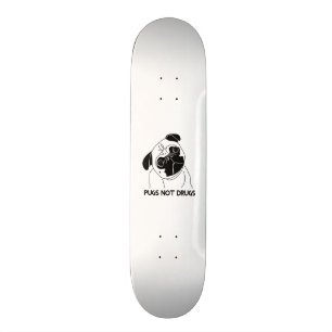 Mops-nicht Drogen Skateboard