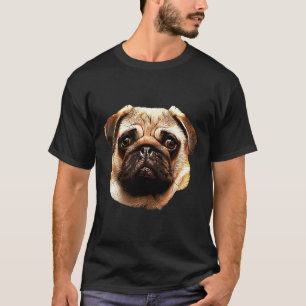 Mops Niedlicher Hundegesicht je! Wesentlicher T - T-Shirt