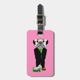Mops Nope Gepäckanhänger