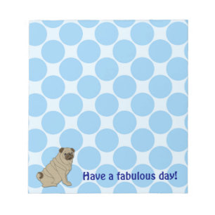 Mops-Notizblock Notizblock