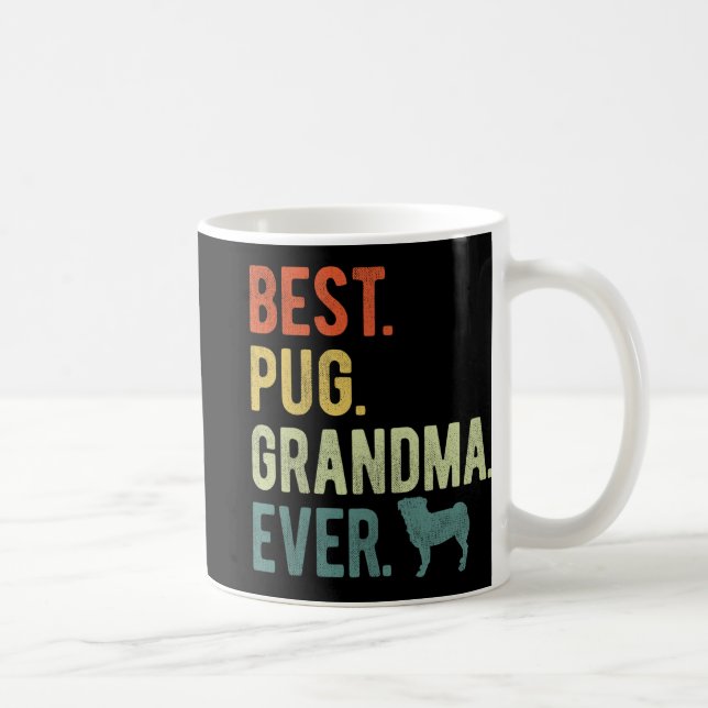Mops Oma Ever Dog liebt Muttertag Kaffeetasse (Rechts)