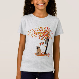 Mops Owl and Fall Mops Eigentümer Funny Mops Herbs T-Shirt