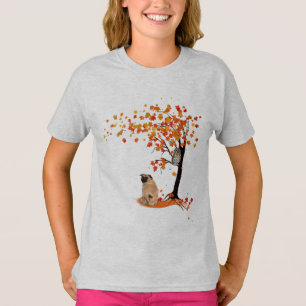 Mops Owl and Fall Mops Eigentümer Funny Mops Herbs T-Shirt