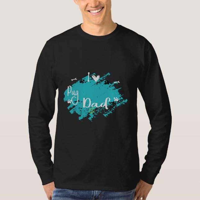 Mops Papa Classic T - Shirt 443 (Vorderseite)