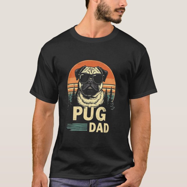Mops-Papa T-Shirt (Vorderseite)