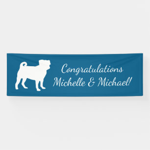 Mops Party Blue Theme Celebration Banner