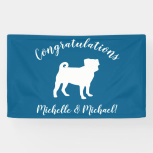 Mops Party Blue Theme Celebration Banner