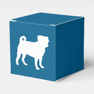 Mops Party Blue Theme Celebration Geschenkschachtel