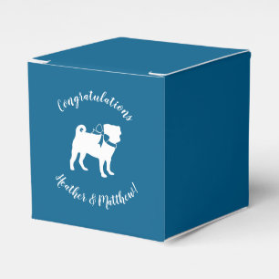Mops Party Blue Theme Celebration Geschenkschachtel