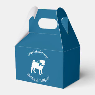 Mops Party Blue Theme Celebration Geschenkschachtel