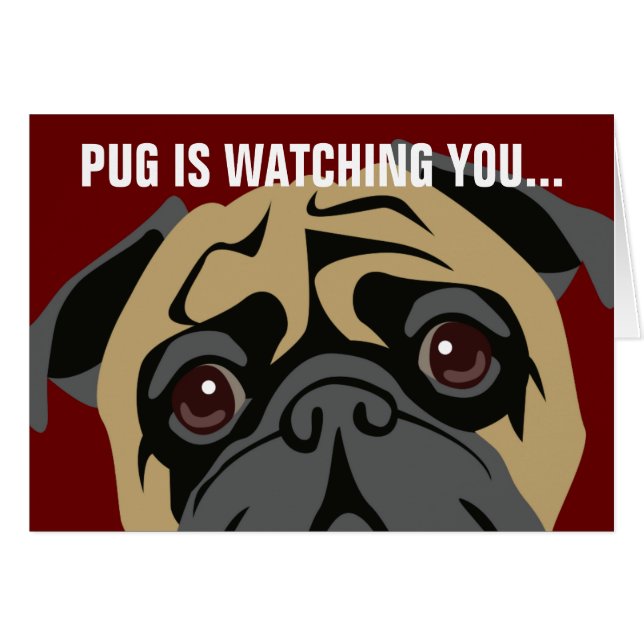 Mops passt auf (Vorderseite (Horizontal))
