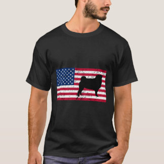 Mops Patriotic American Flag Klassischer T - Shirt