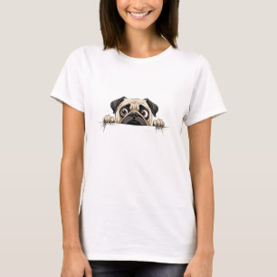 Mops Peking Niedlich Adorable Funny Animal Cartoon T-Shirt