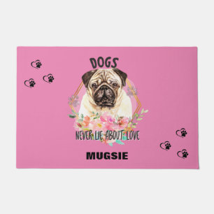 "MOPS" PERSONALISIERTE DOORMAT FUßMATTE