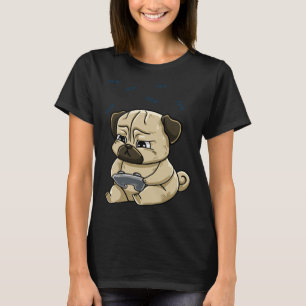 Mops Pew Gamepad Niedlich Hob T-Shirt