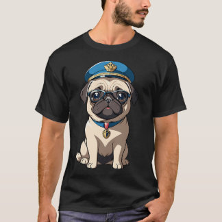 Mops-Pilot T-Shirt