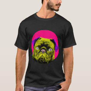 Mops Pink Bubble Pop Art 843 T-Shirt