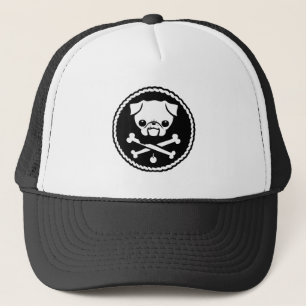 Mops-Pirat Truckerkappe