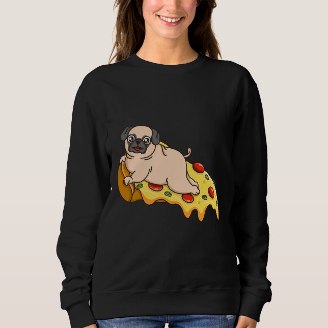 Mops Pizza Classic T - Shirt 390 (Vorderseite)