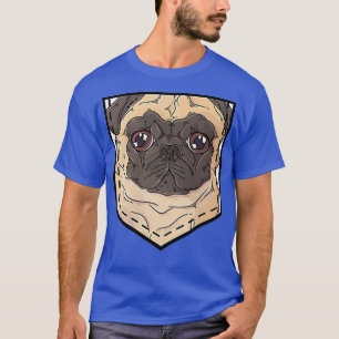 Mops Pocket Lazy Halloween Kostüm Niedlicher Hund  T-Shirt