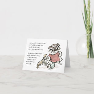 Mops Poetry: Cap'n Curly Card Karte