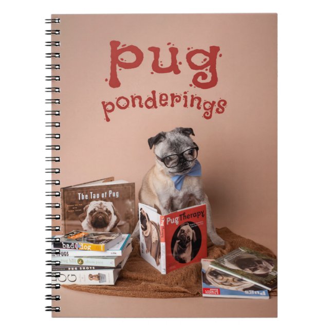 Mops Ponderings Notizblock (Vorderseite)
