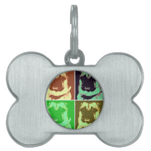 Mops Pop Art Tiermarke
