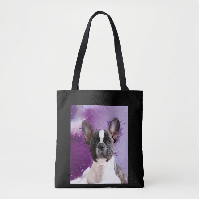 Mops Portrait Kunst, Niedlicher Mops (Vorderseite)