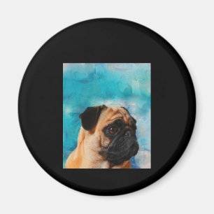 Mops Portrait Niedlicher Mops Mops Lover Magnet