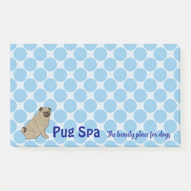 Mops Post-it Notizen (Vorderseite)