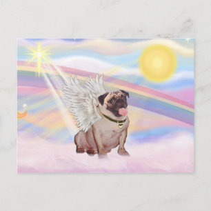 Mops Postkarte